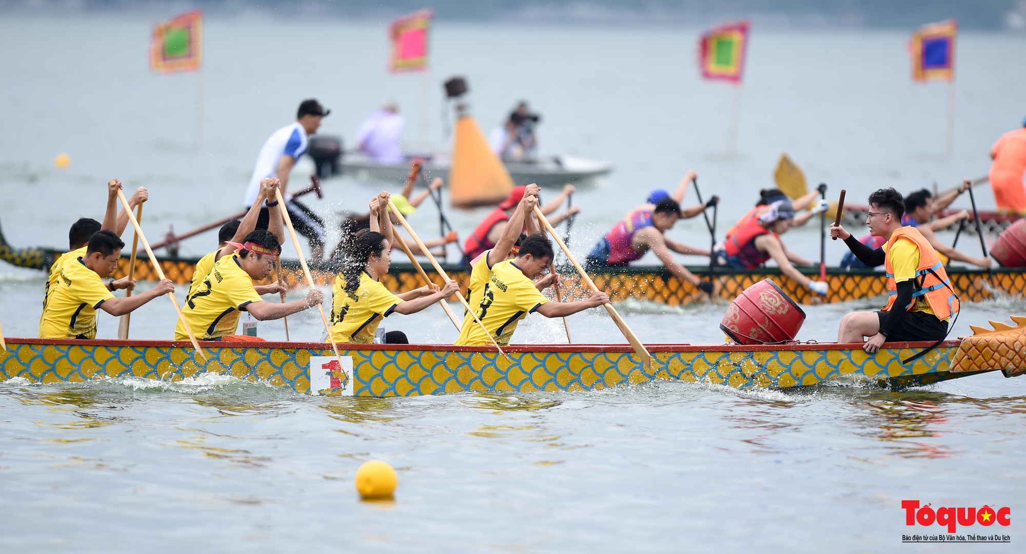 Giải Bơi chải thuyền rồng Hà Nội mở rộng năm 2022 - Ảnh 7.