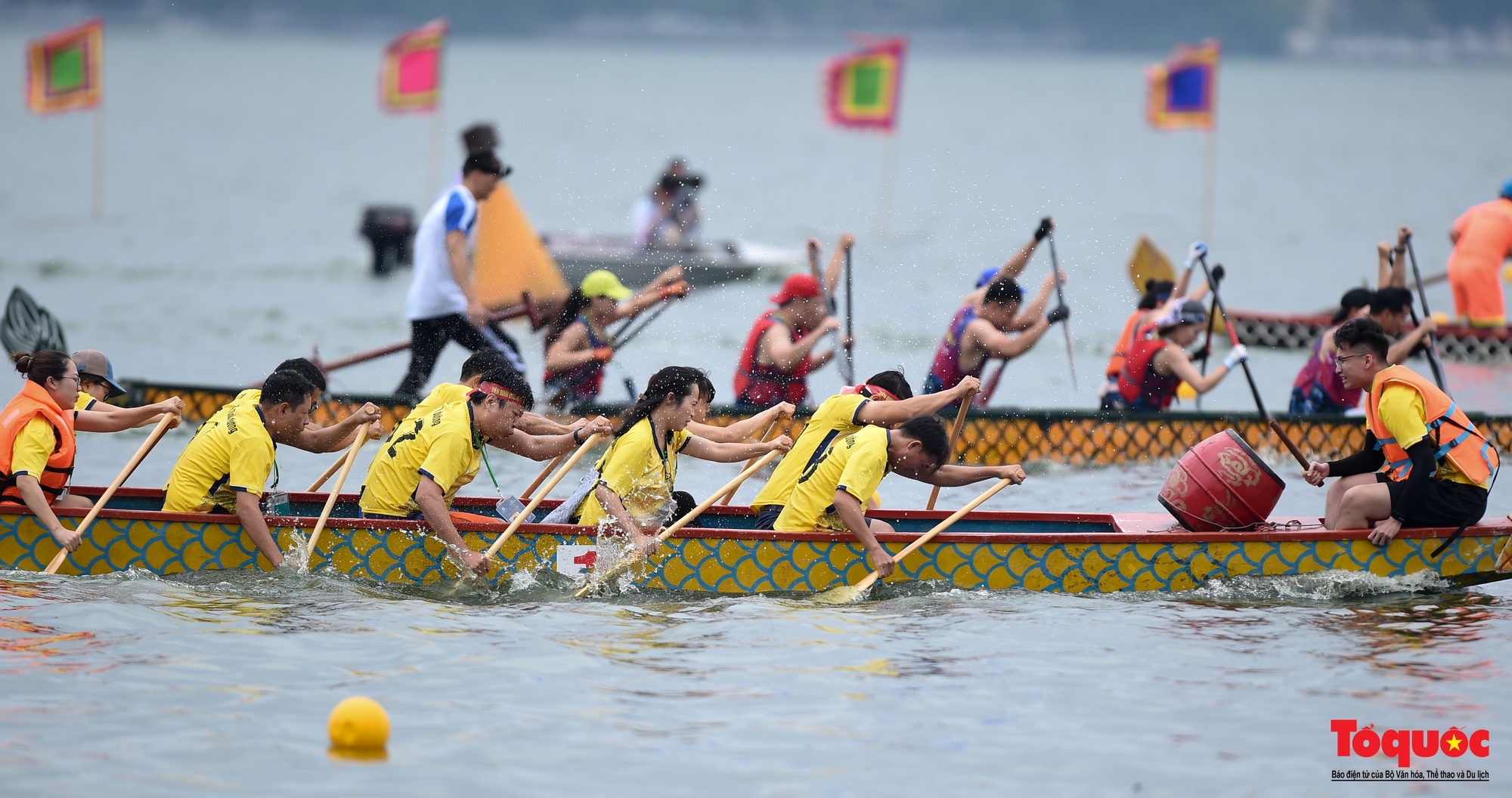 Giải Bơi chải thuyền rồng Hà Nội mở rộng năm 2022 - Ảnh 14.