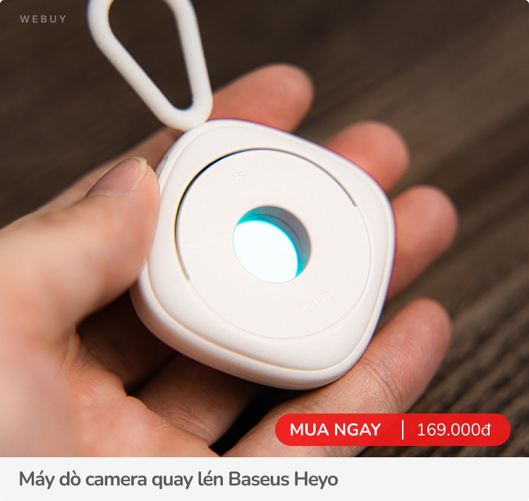 Đi kèo nhà cái 88 phải có máy dò camera quay lén Baseus, siêu nhỏ gọn, dùng tiện lợi, giá chí 169.000đ  - Ảnh 9.
