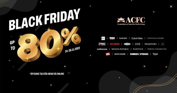 Bão giá tại ACFC Black Friday - Ưu đãi lên đến 80% với giá chỉ từ 199k