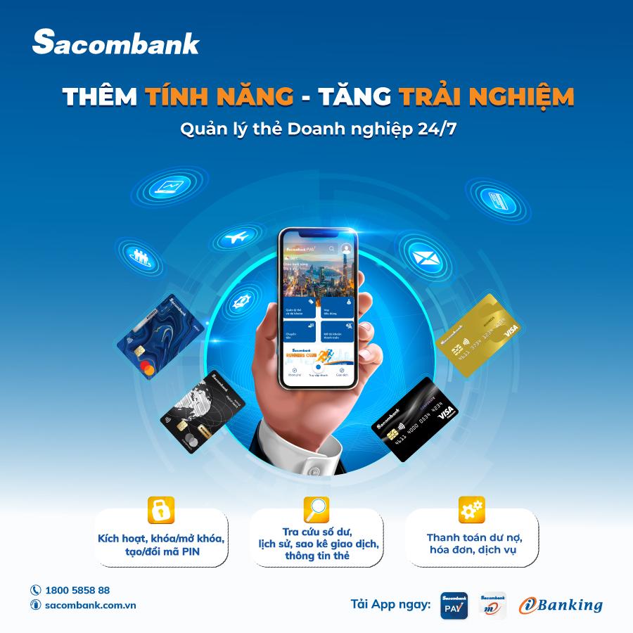 Thẻ tín dụng doanh nghiệp Sacombank: Thẻ tín dụng doanh nghiệp Sacombank giúp cho doanh nghiệp của bạn có thêm vốn kinh doanh và đem lại nhiều ưu đãi đặc biệt. Đây là cách tuyệt vời để giúp cho doanh nghiệp của bạn phát triển. Hãy xem hình ảnh để tìm hiểu thêm về thẻ tín dụng doanh nghiệp Sacombank.