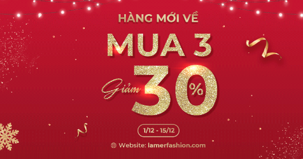 Tin vui cho các tín đồ thời trang, Lamer tung ưu đãi đến 30%++ bộ sưu tập mới