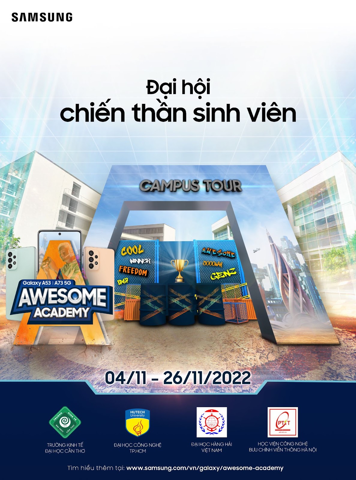 Đại Hội Chiến Thần Sinh Viên - hoạt động mới của Samsung nằm trong chuỗi dự án Awesome Academy - nguồn: Samsung