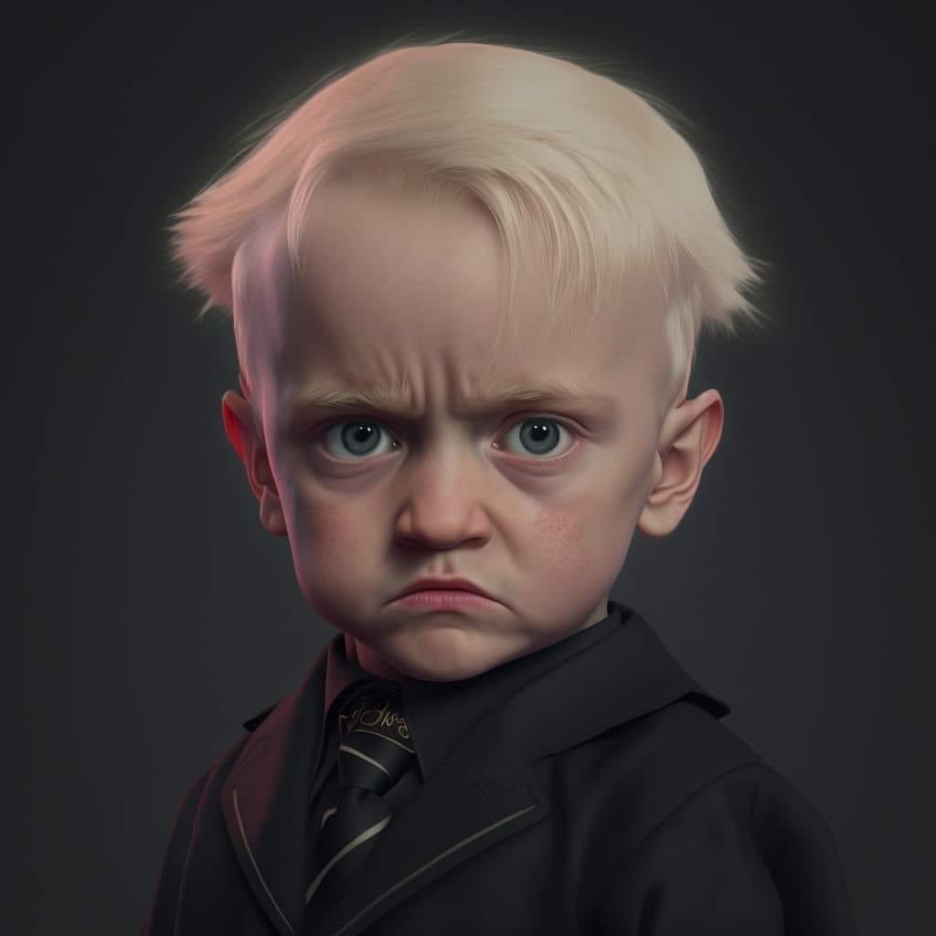 Khi dàn nhân vật Harry Potter hóa em bé: Thầy Dumbledore hài hước, phản diện đáng yêu hơn hẳn - Ảnh 9.