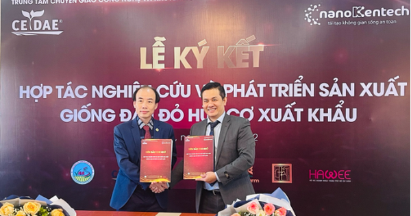 nanoKentech ký kết chuyển giao công nghệ cùng Viện khoa học nông nghiệp Việt Nam - Ảnh 1.