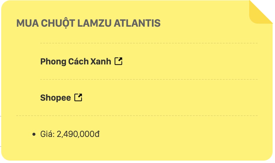 Trên tay Lamzu Atlantis: Chuột gaming siêu nhẹ, thiết kế đối xứng tối ưu cho game FPS, giá 2,5 triệu đồng - Ảnh 17.