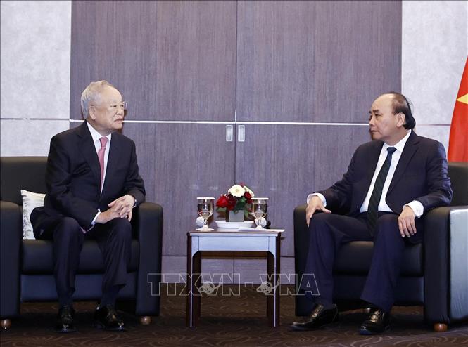 Chủ tịch nước Nguyễn Xuân Phúc tiếp lãnh đạo các tập đoàn lớn của Hàn Quốc - Ảnh 4.