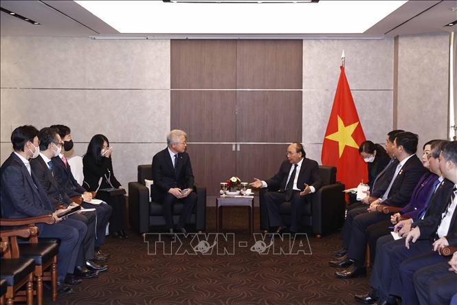 Chủ tịch nước Nguyễn Xuân Phúc tiếp lãnh đạo các tập đoàn lớn của Hàn Quốc - Ảnh 6.
