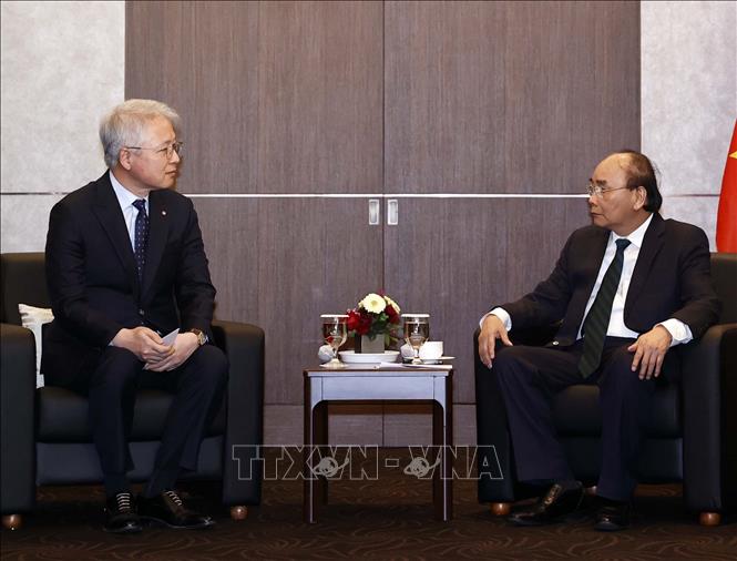 Chủ tịch nước Nguyễn Xuân Phúc tiếp lãnh đạo các tập đoàn lớn của Hàn Quốc - Ảnh 5.