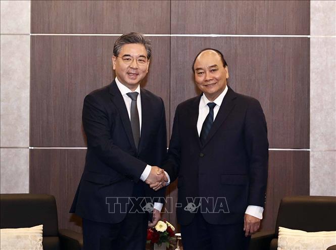 Chủ tịch nước Nguyễn Xuân Phúc tiếp lãnh đạo các tập đoàn lớn của Hàn Quốc - Ảnh 8.