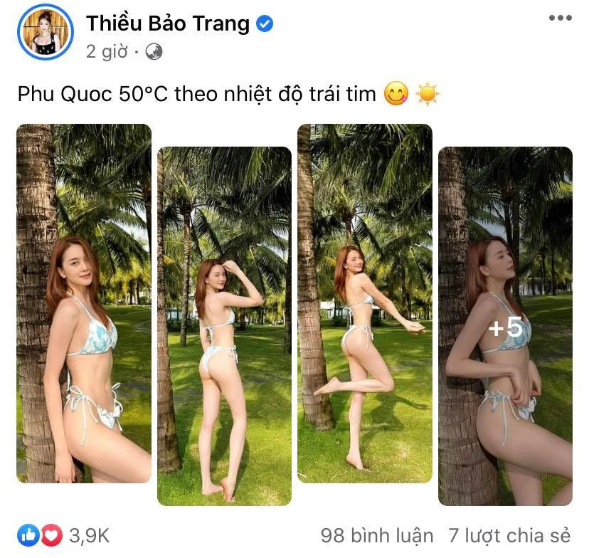 Phản ứng của Thiều Bảo Trang - Ảnh 1.