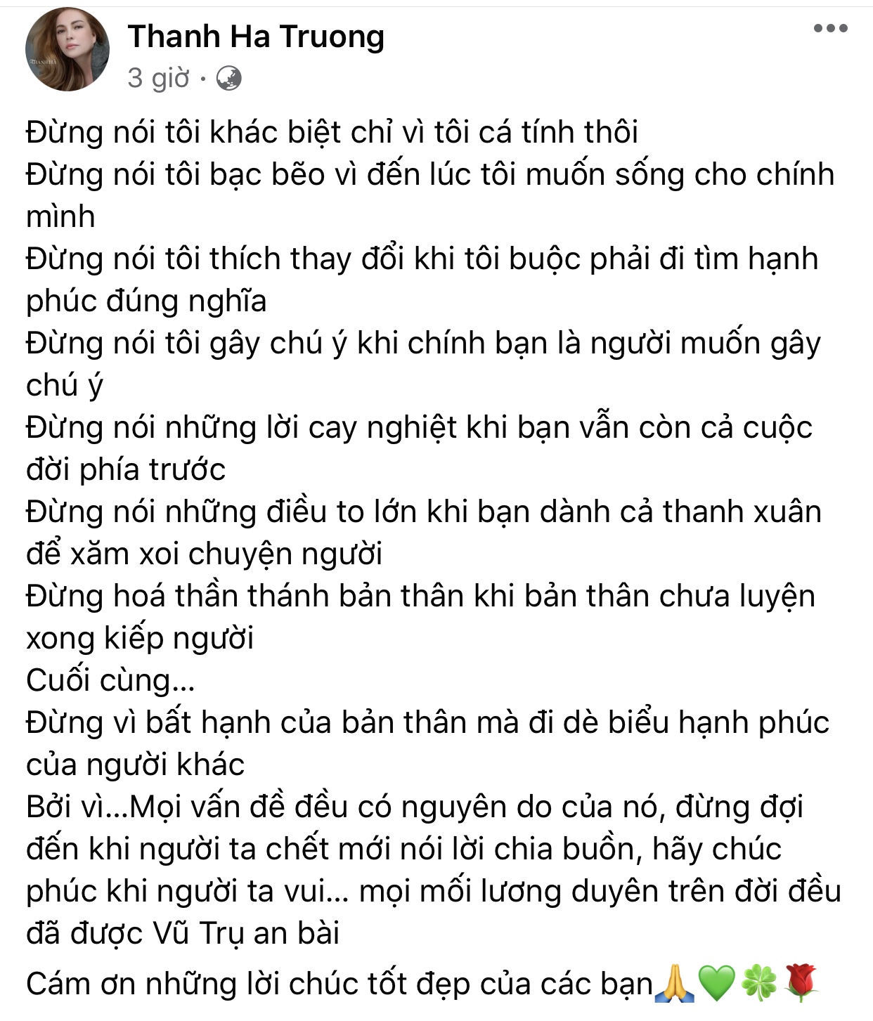 Bị mỉa mai khi yêu nhạc sĩ Phương Uyên, Thanh Hà: Đừng vì bất hạnh của bản thân mà đi dè bỉu hạnh phúc của người khác - Ảnh 2.