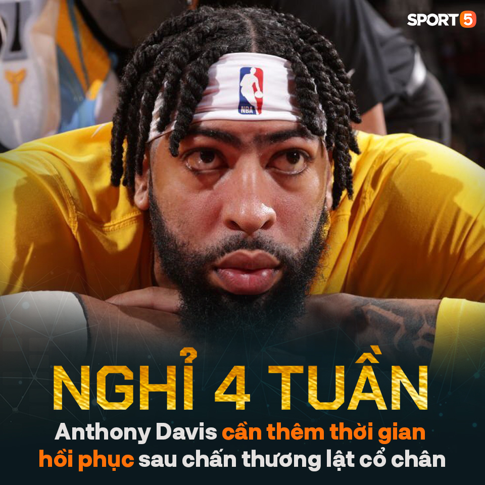 Los Angeles Lakers vào thế khó khi Anthony Davis phải nghỉ ít nhất 1 tháng - Ảnh 1.