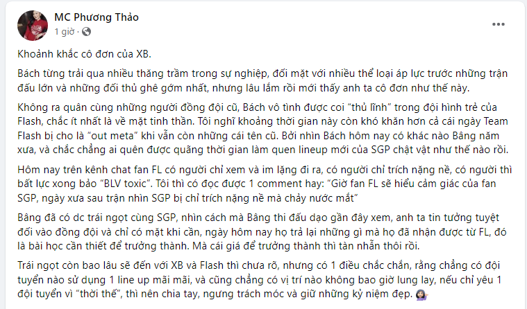 Tâm thư của MC Phương Thảo khi chứng kiến XB lẻ loi giữa vòng vây SGP khiến ai cũng gật gù đồng cảm - Ảnh 2.