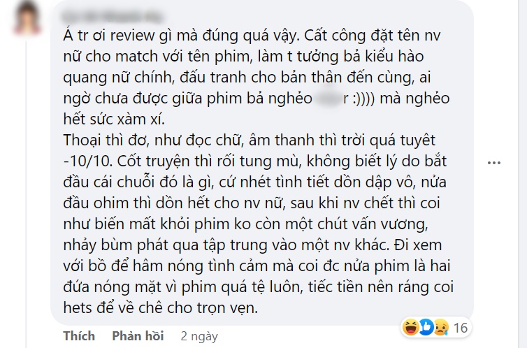 Phim ngập cảnh nóng của Minh Tú bị netizen chê bai thậm tệ: Chấm 0 điểm là quá nhẹ tay, cố xem hết để chê cho trọn vẹn - Ảnh 5.