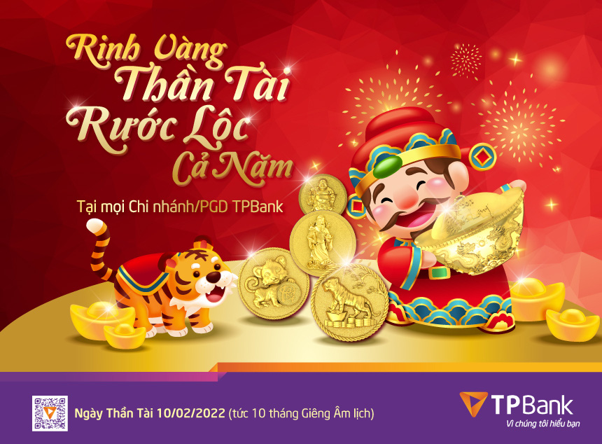 Ngày Thần Tài năm nay, tới TPBank rinh siêu phẩm vàng may mắn - Ảnh 1.