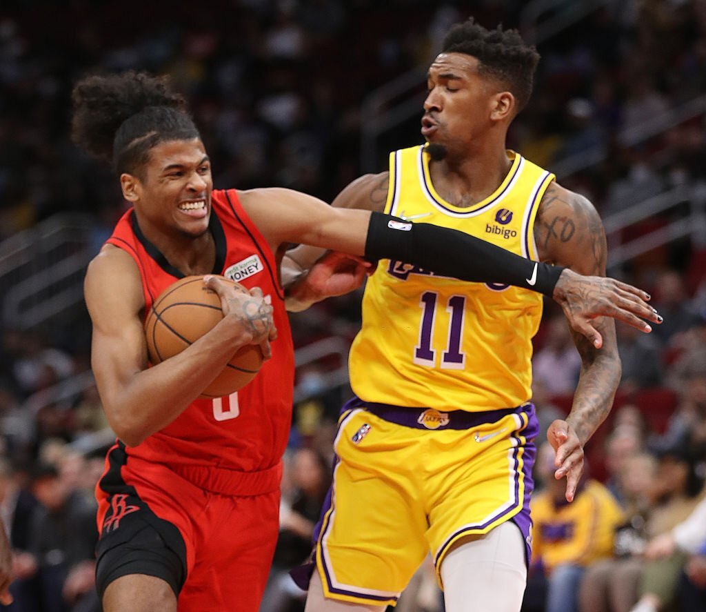 Ném 5/5 cú ném 3, Houston Rockets nhấn chìm Los Angeles Lakers trong hiệp phụ - Ảnh 1.