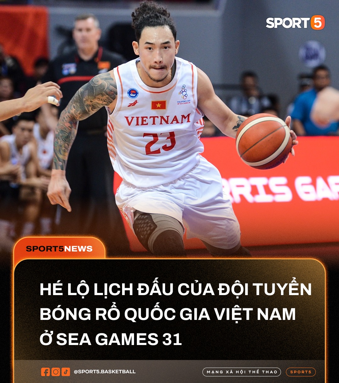 Bóng rổ SEA Games 31: Lịch thi đấu và địa điểm tổ chức - Ảnh 1.