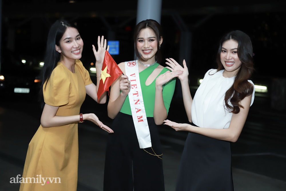 HOT: Đỗ Thị Hà lên đường dự chung kết Miss World 2021 trong đêm, hội chị em nàng Hậu rạng rỡ ra tiễn - Ảnh 6.