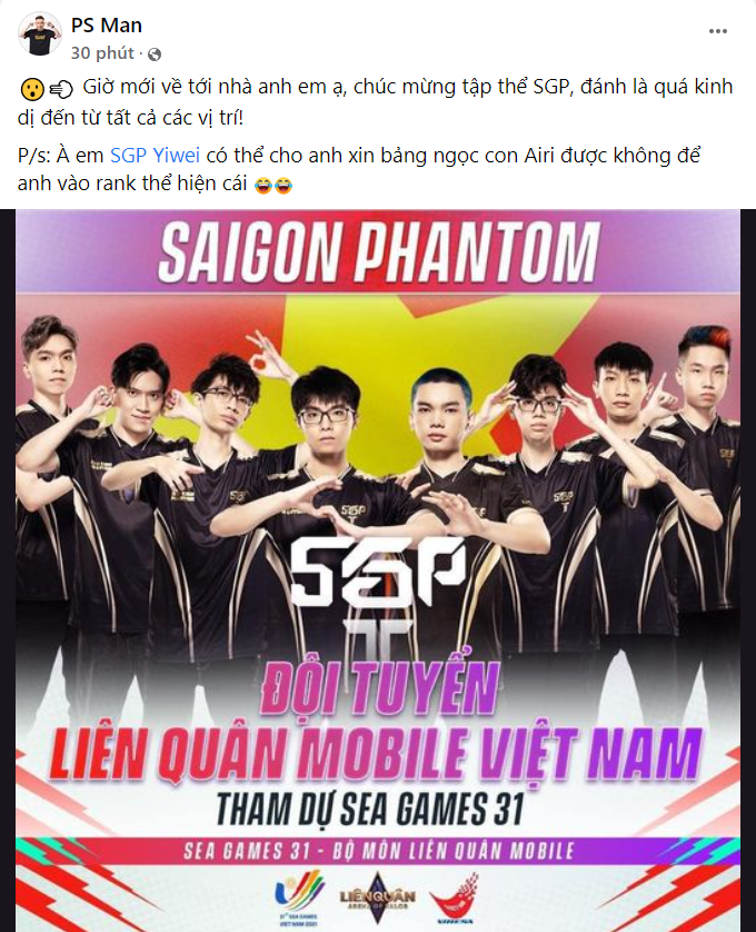 Dàn BLV, MC của LQVN gửi lời chúc mừng tới Saigon Phantom khi giành được vé dự SEA Games 31 - Ảnh 7.