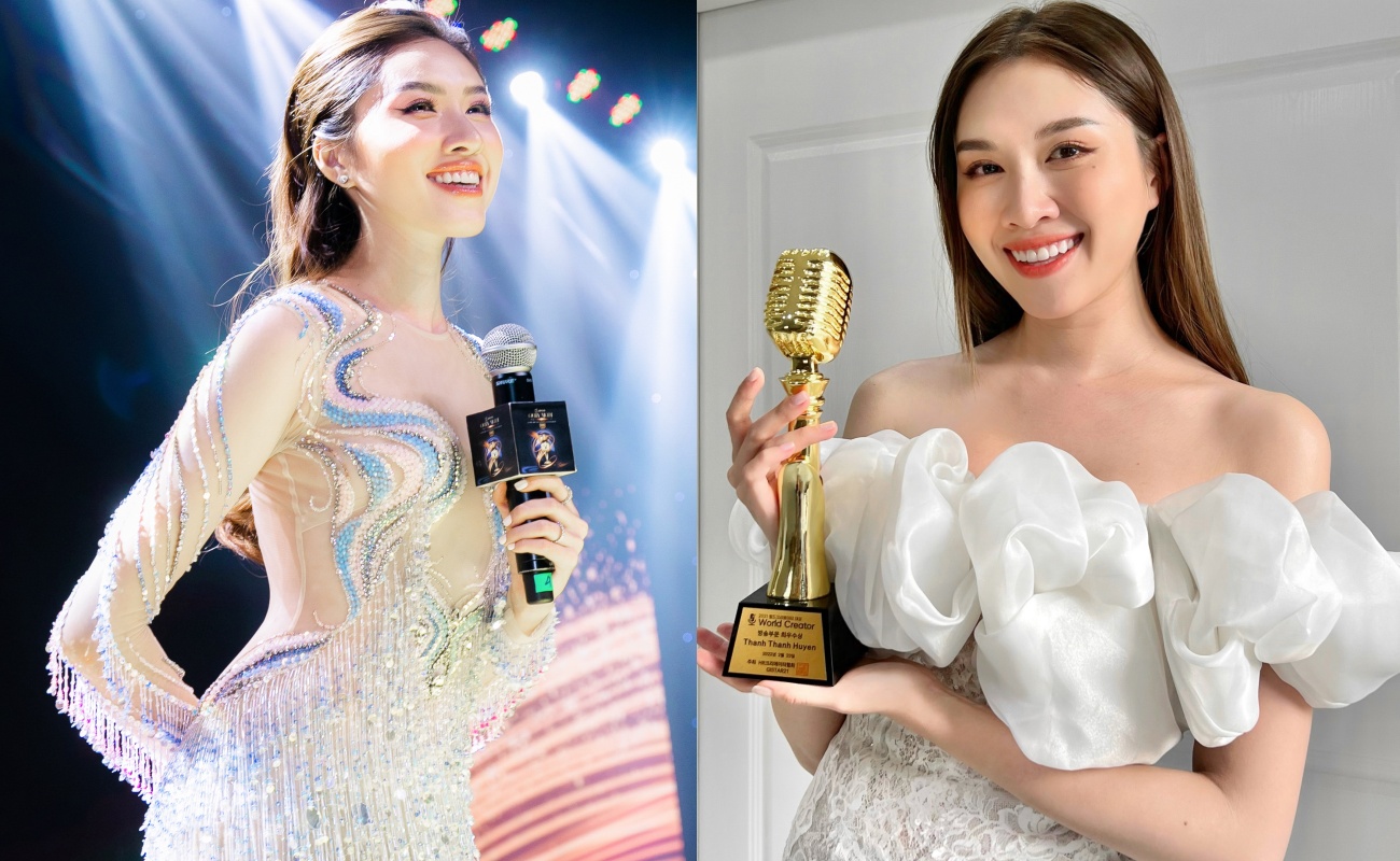 Thanh Thanh Huyền nhận giải thưởng MC Xuất sắc nhất tại &quot;World Creator Awards&quot; - Ảnh 1.