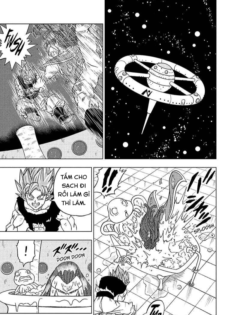 Dragon Ball Super chap 82: Chuyến du lịch ngân hà bất đắc dĩ của Gas khi cố gắng đuổi theo Goku - Ảnh 2.