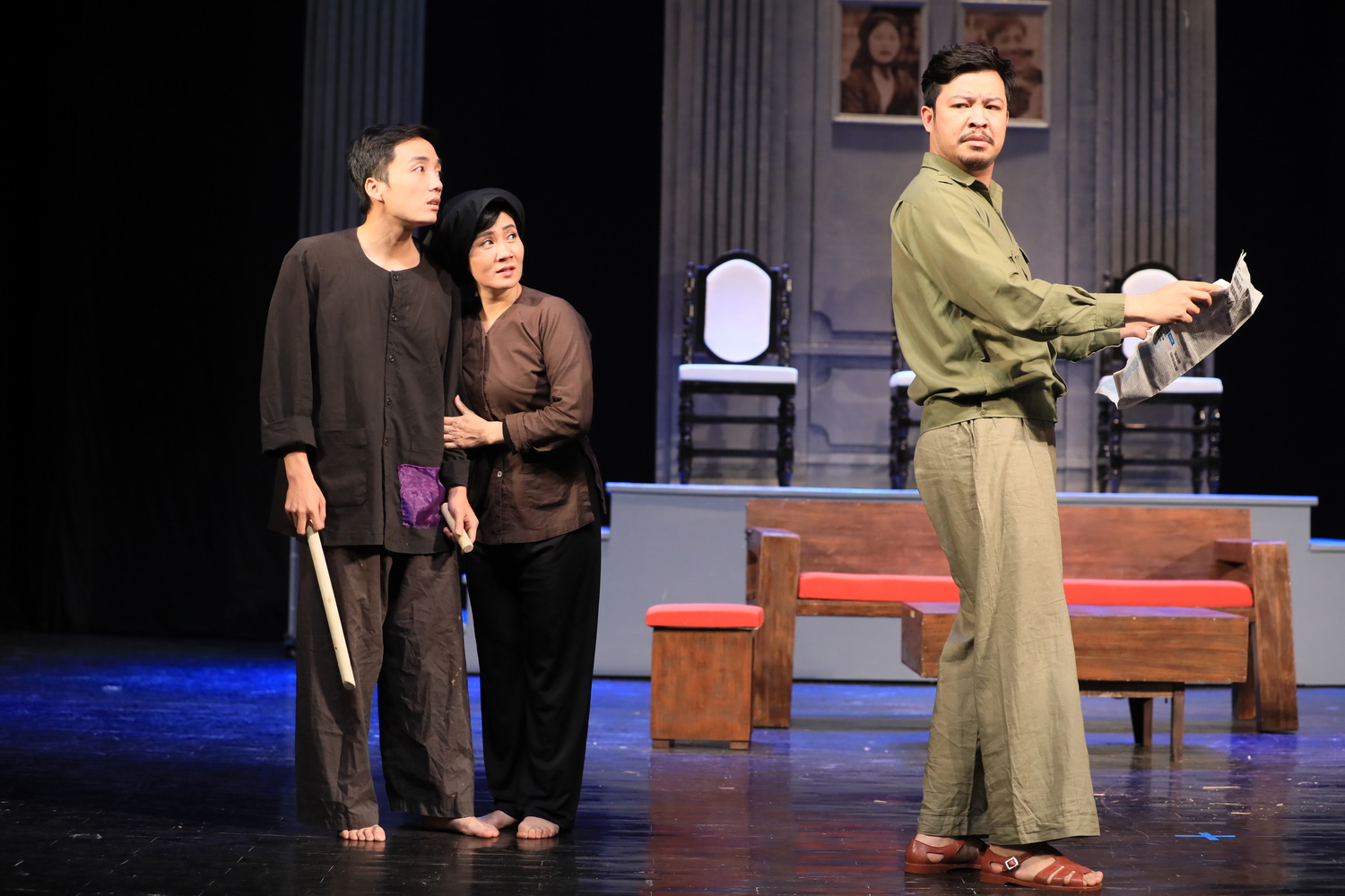 Hàng loạt diễn viên &quot;Vũ trụ VTV&quot; hội ngộ trên sân khấu, Lương Thu Trang tuyên bố thất vọng vì Thanh Sơn  - Ảnh 7.