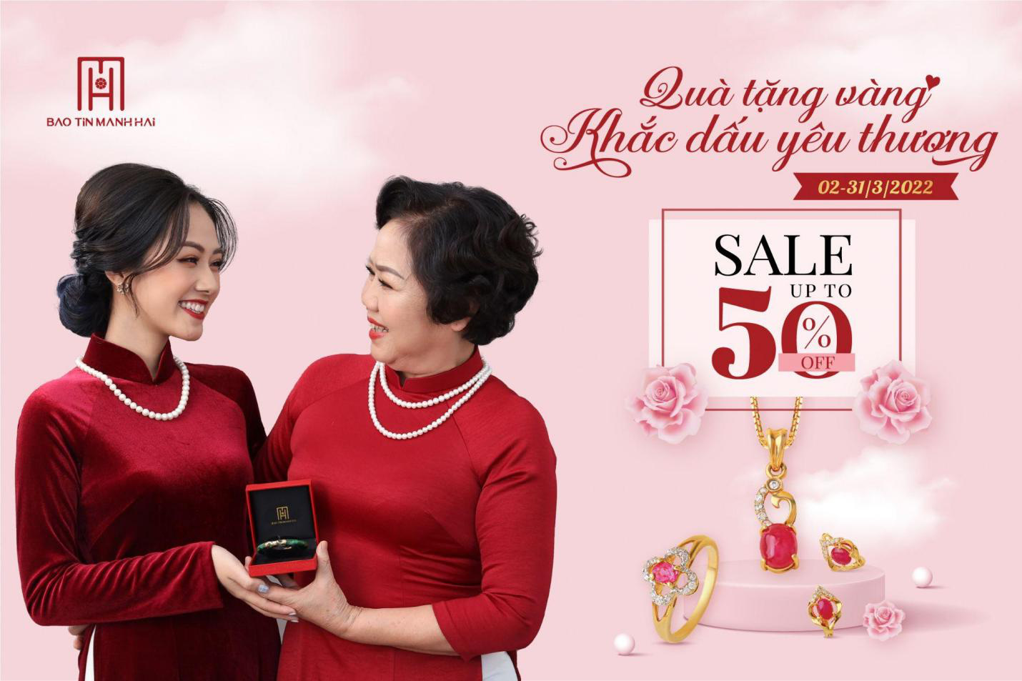 Bảo Tín Mạnh Hải mang đến quà tặng vàng ngày 8/3 qua BST Women are Gems - Ảnh 1.