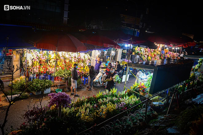 Nhiều ông chồng đội mưa rét lên chợ đêm Quảng An mua hoa tặng chị em phụ nữ - Ảnh 7.