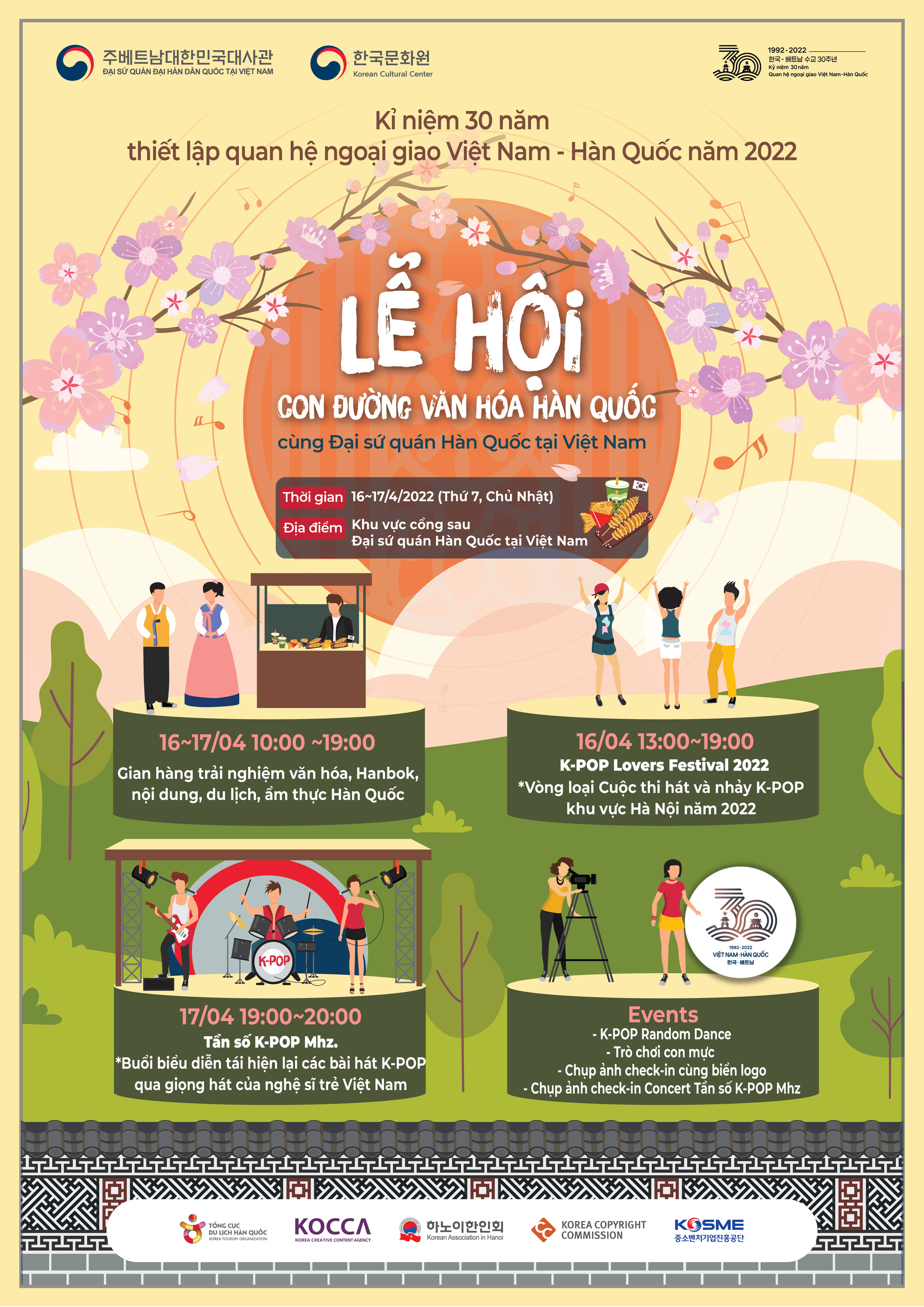Tổ chức Lễ hội Con đường văn hóa Hàn Quốc tại Hà Nội