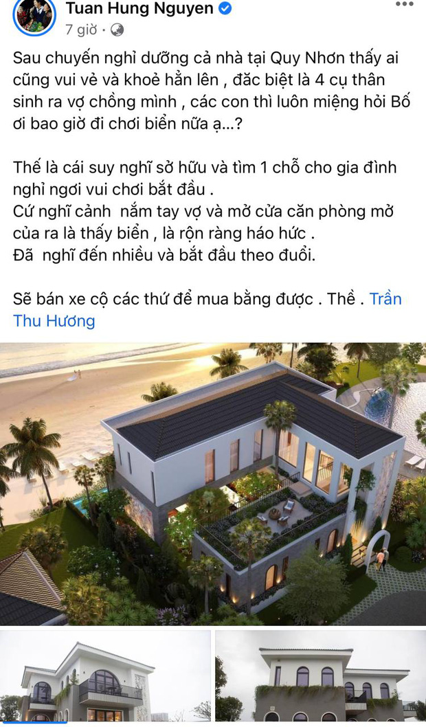 Nói là làm, Tuấn Hưng bán xế hộp, mua biệt thự view biển cho vợ? - Ảnh 2.