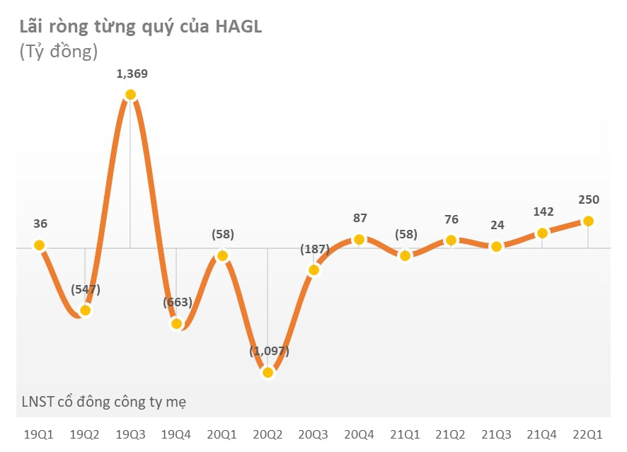 Hoàng Anh Gia Lai (HAG) đạt doanh thu 800 tỷ đồng, lãi sau thuế 258 tỷ đồng trong quý 1/2022 - Ảnh 1.