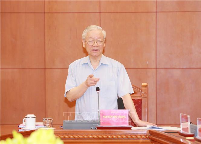 Tổng Bí thư Nguyễn Phú Trọng: Cứ có dấu hiệu vi phạm là ủy ban kiểm tra vào - Ảnh 1.