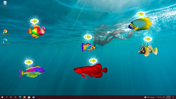 Biến màn hình máy tình thành bể cá ảo với Virtual Aquarium, miễn phí 100% - Ảnh 1.