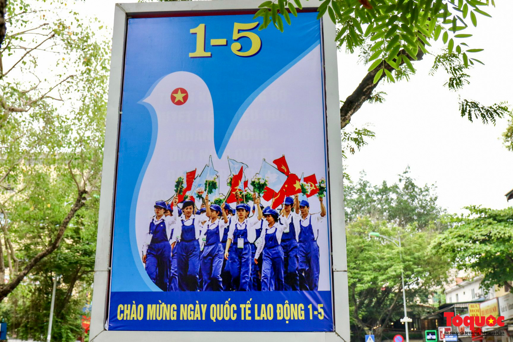 Hà Nội rực rỡ cờ hoa mừng ngày thống nhất đất nước - Ảnh 7.