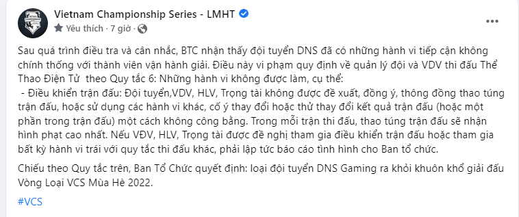 Ông chủ DNS Gaming quyết đòi lại công bằng cho đội nhà khi bị loại khỏi VCSB - Ảnh 1.