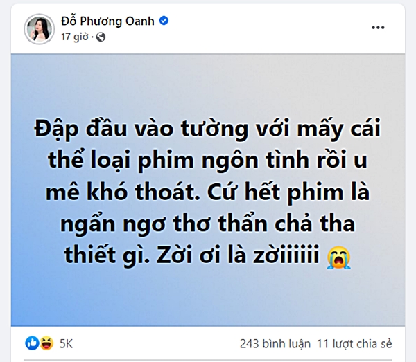 Phương Oanh phản ứng với đoạn kết Tuổi 25, Tuổi 21, nam chính Thương ngày nắng về khuyên xem ngay phim này - Ảnh 1.