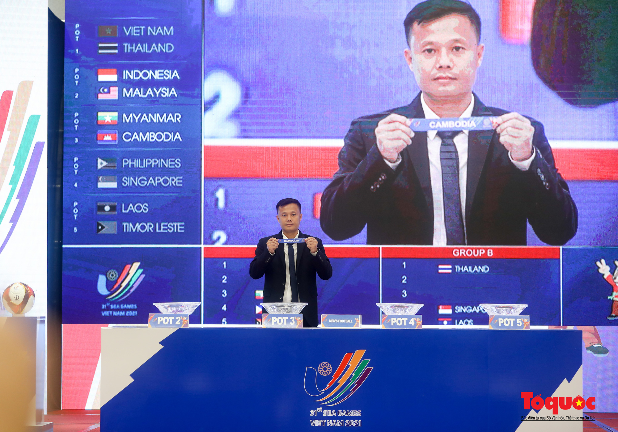 Bốc thăm môn bóng đá SEA Games 31: U23 Việt Nam và Indonesia gặp nhau ở trận mở màn - Ảnh 4.