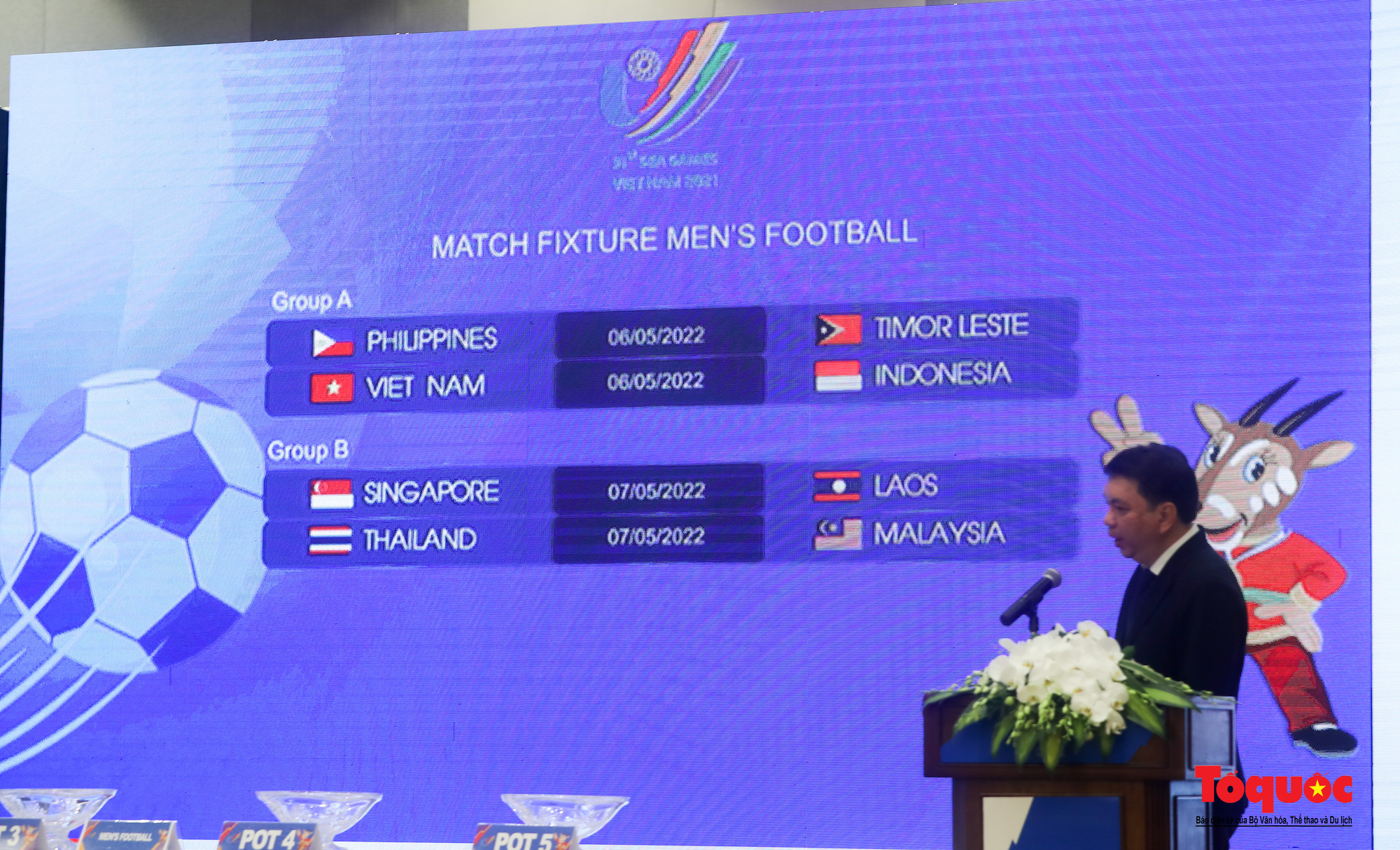 Bốc thăm môn bóng đá SEA Games 31: U23 Việt Nam và Indonesia gặp nhau ở trận mở màn - Ảnh 8.