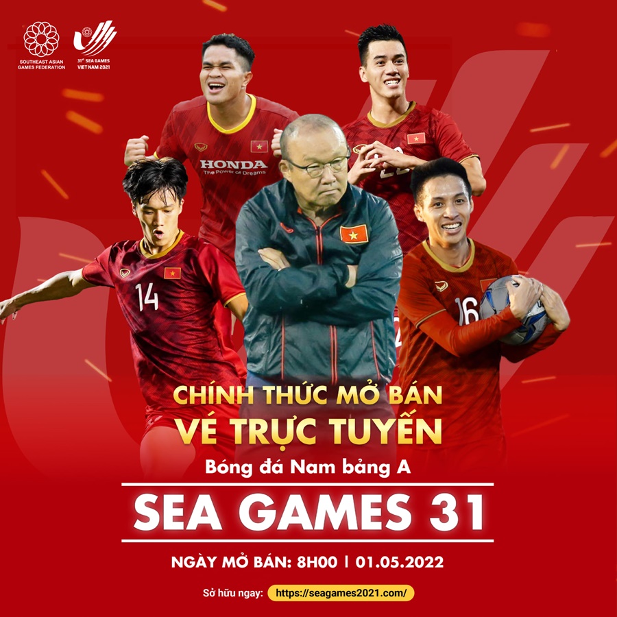 Mở bán vé xem U23 Việt Nam tại SEA Games 31 vào hôm nay (1/5)  - Ảnh 1.