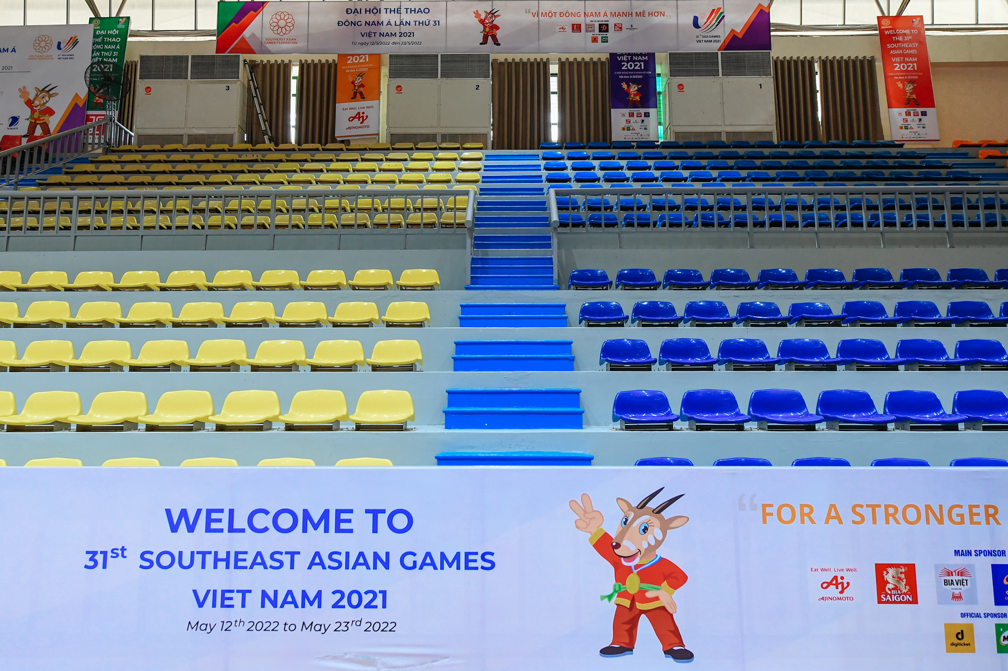 Toàn cảnh nhà thi đấu Thanh Trì, &quot;thánh địa&quot; dành cho người hâm mộ bóng rổ tại SEA Games 31 - Ảnh 4.