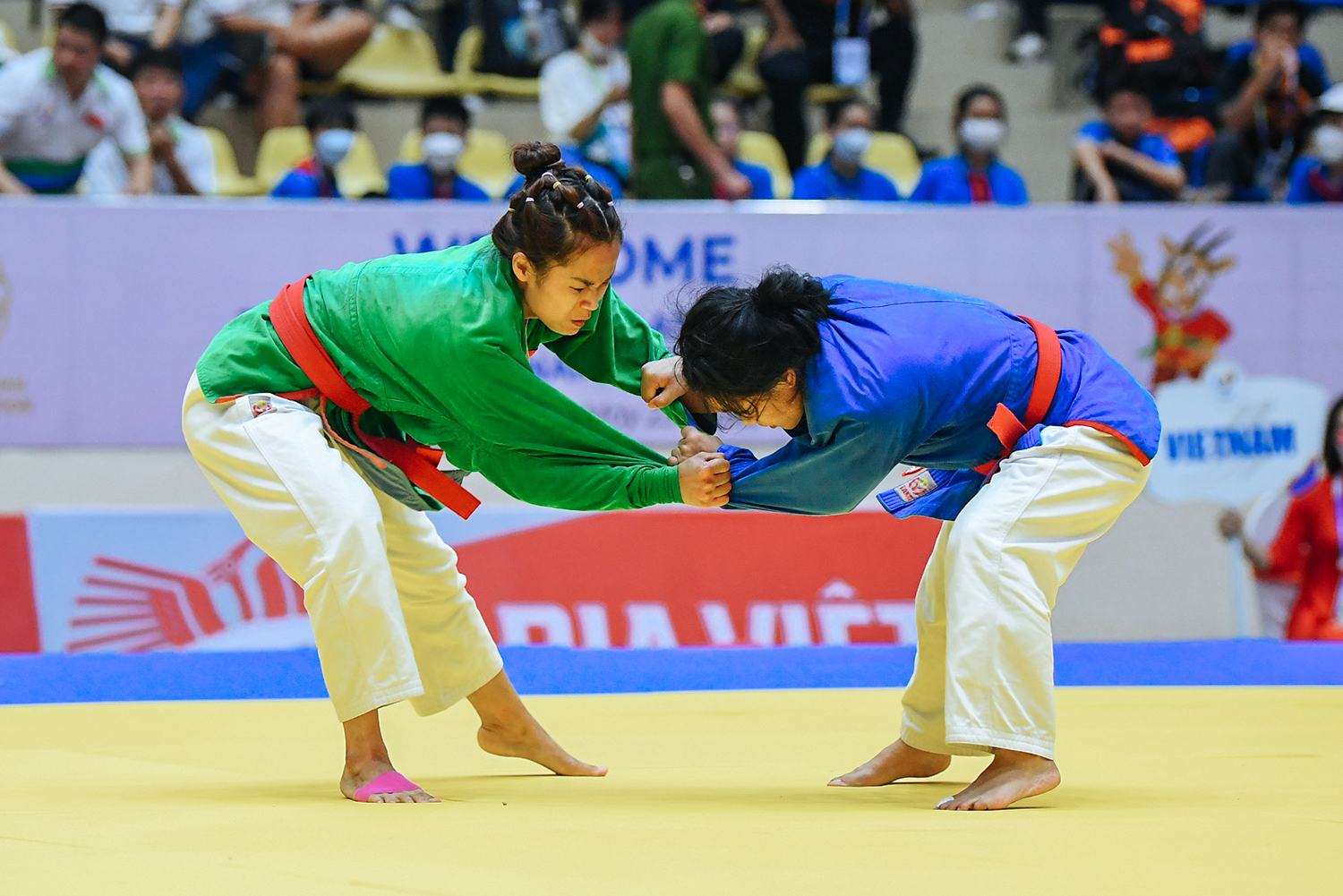 Khoảnh khắc hot girl Kurash lập công, mang về tấm HCV đầu tiên cho Việt Nam tại SEA Games 31 - Ảnh 4.