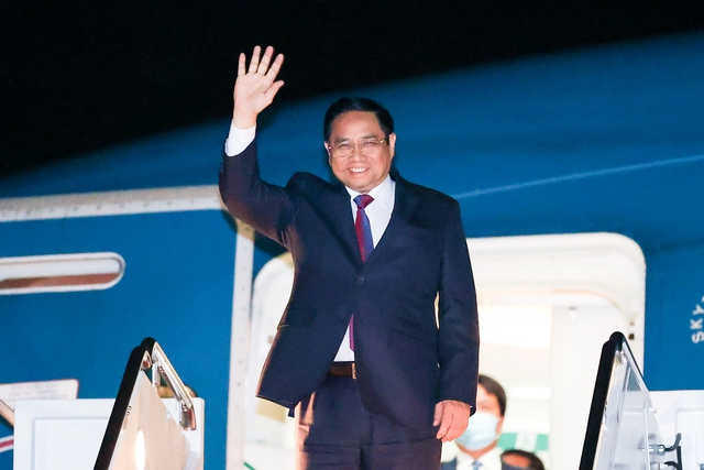 Thủ tướng Phạm Minh Chính đã tới Washington dự Hội nghị Cấp cao Đặc biệt ASEAN - Mỹ - Ảnh 1.
