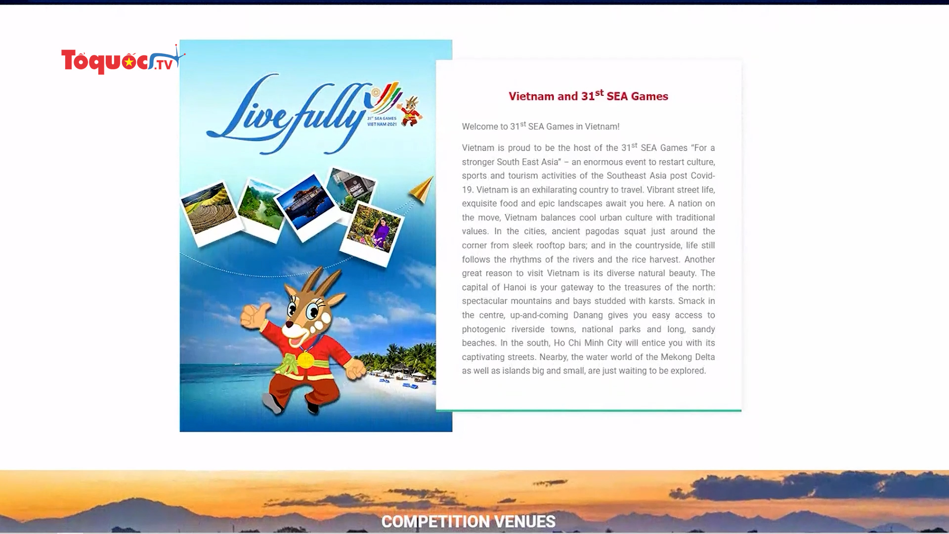 Ra mắt chuyên trang quảng bá du lịch nhân dịp SEA Games 31