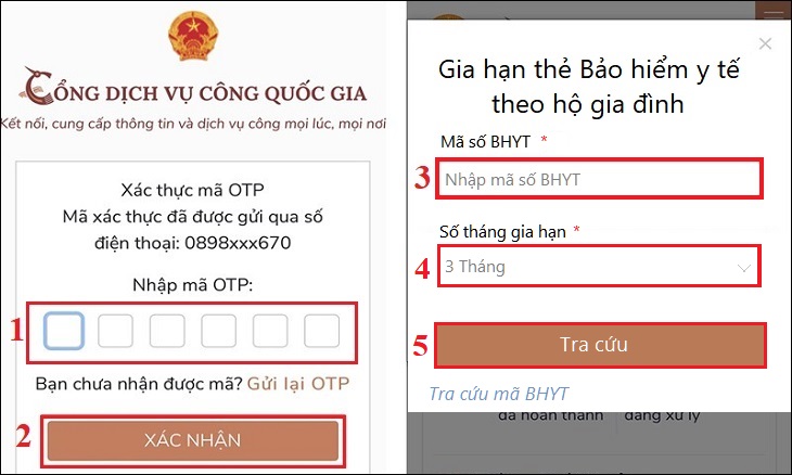 Cách gia hạn BHYT và đóng BHXH online thông qua Cổng Dịch vụ công Quốc gia - Ảnh 4.