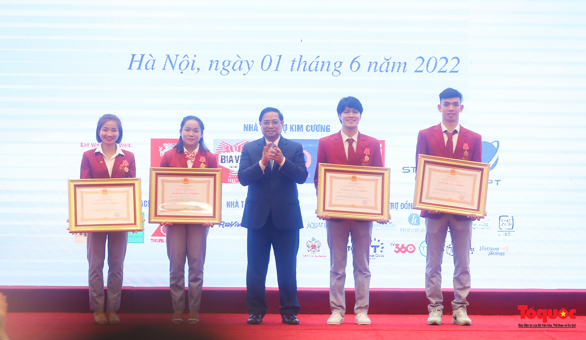 Chùm ảnh: Lễ Tổng kết, khen thưởng Đoàn Thể thao Việt Nam tham dự SEA Games 31 - Ảnh 13.