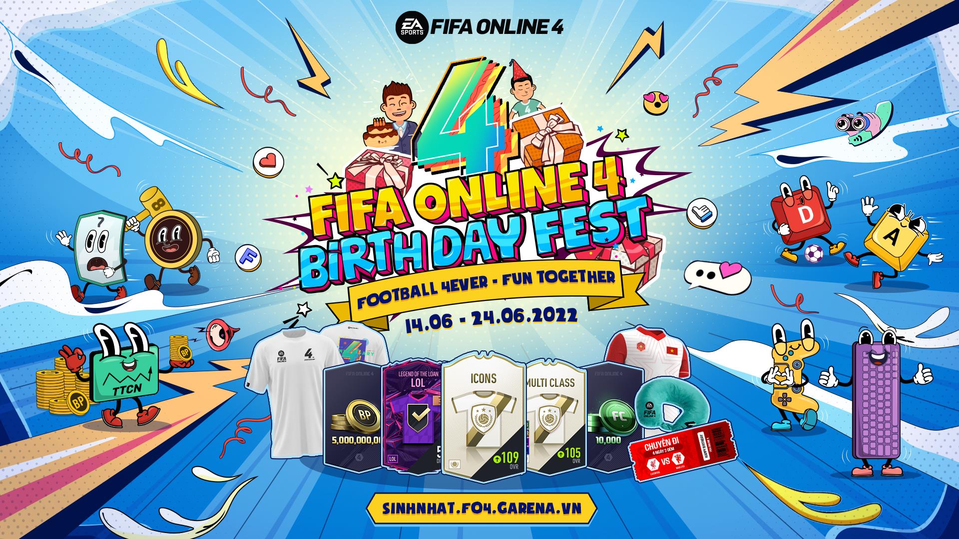 FIFA Online 4 tung sự kiện quà in-game miễn phí khủng nhất năm nhân dịp sinh nhật lần thứ tư - Ảnh 1.