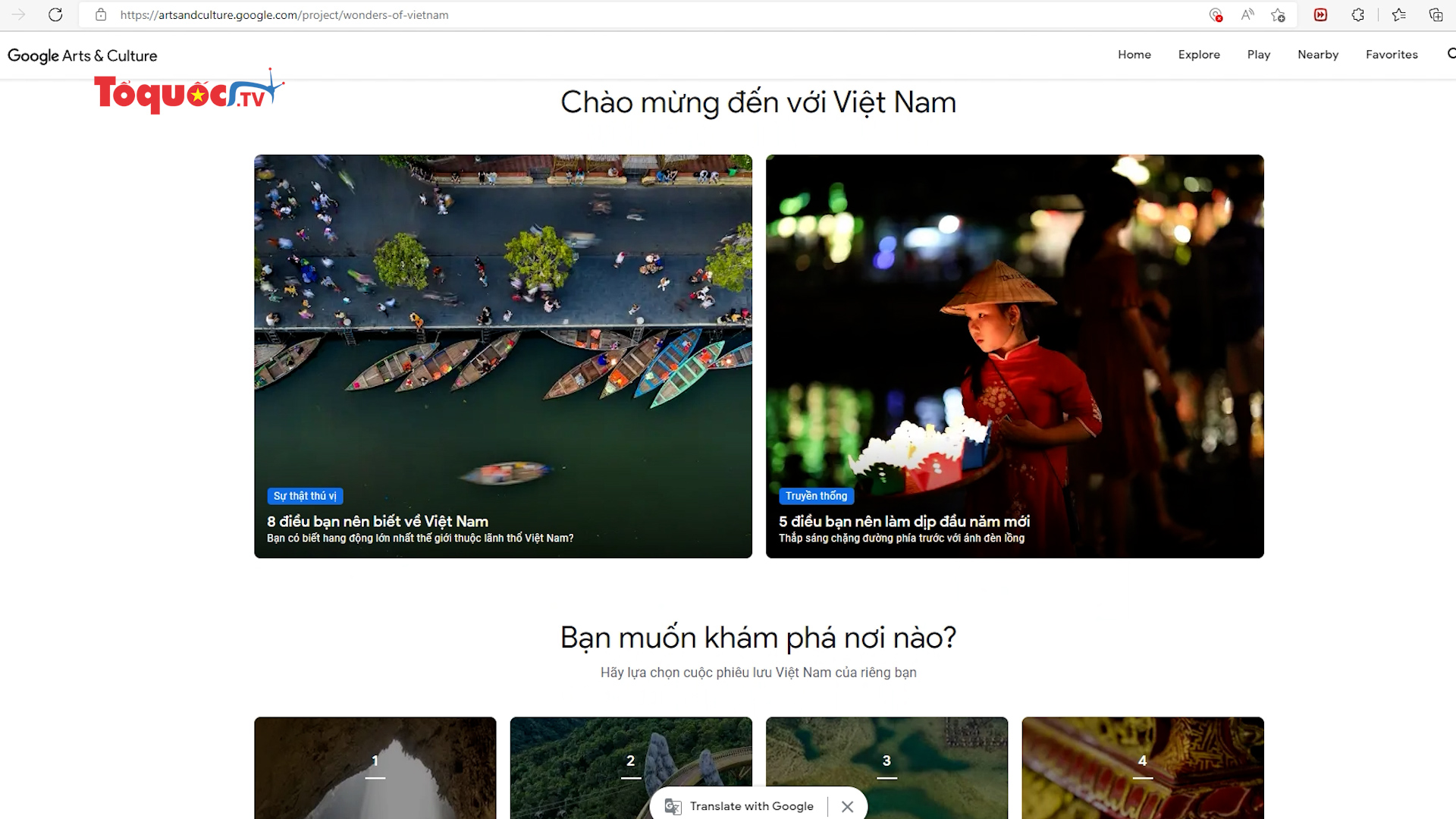Đưa văn hóa Việt Nam ra thế giới qua nền tảng Google Arts & Culture