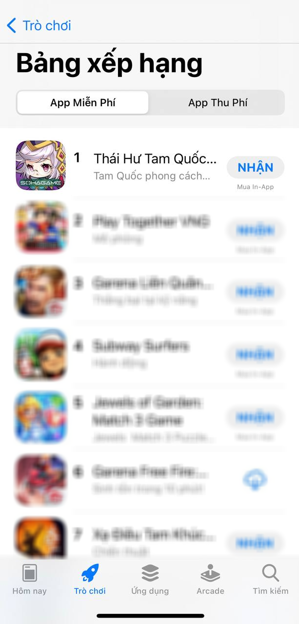 Không phải tựa game quốc dân, top đầu BXH Store hiện nay là cái tên không ai ngờ tới! - Ảnh 1.