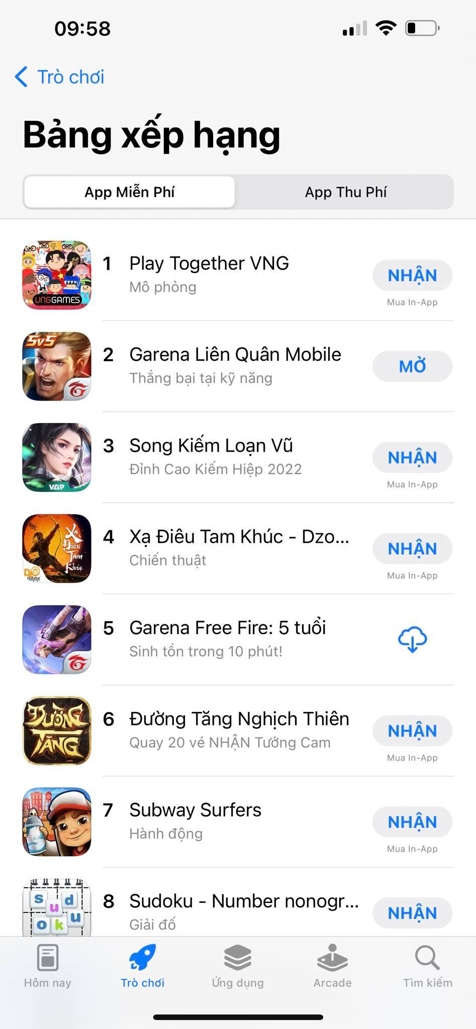 Thêm một game online tại Việt Nam đứng TOP Google Play